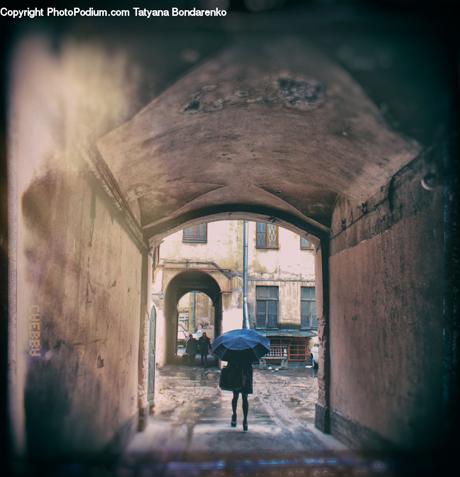Corridor, Cobblestone, Pavement, Walkway, Crypt, Architecture, Bell Tower