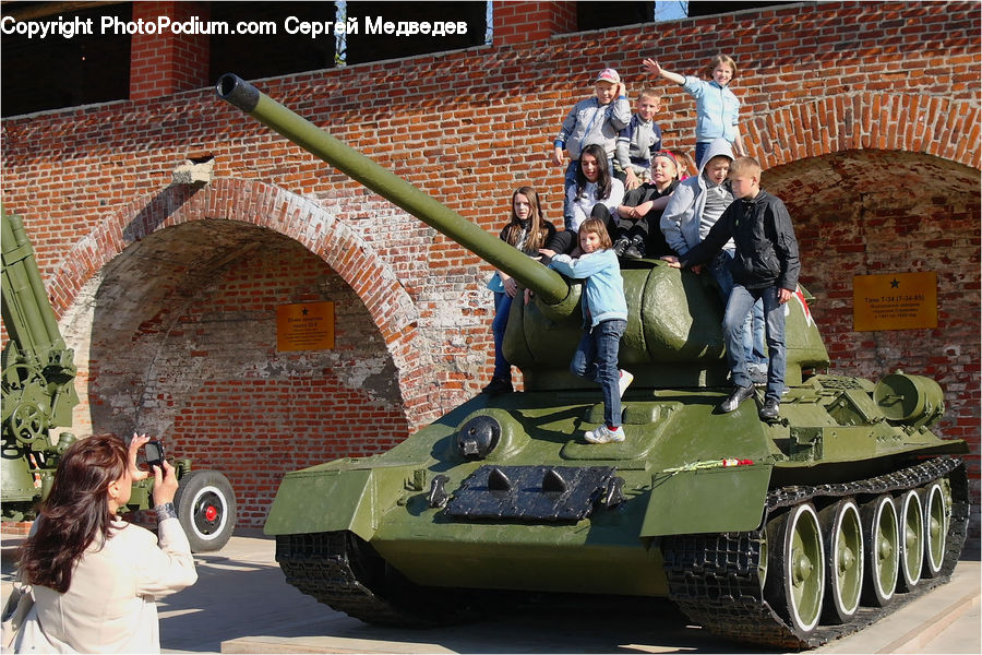 Army, Tank, Vehicle, People, Person, Human, Photographer
