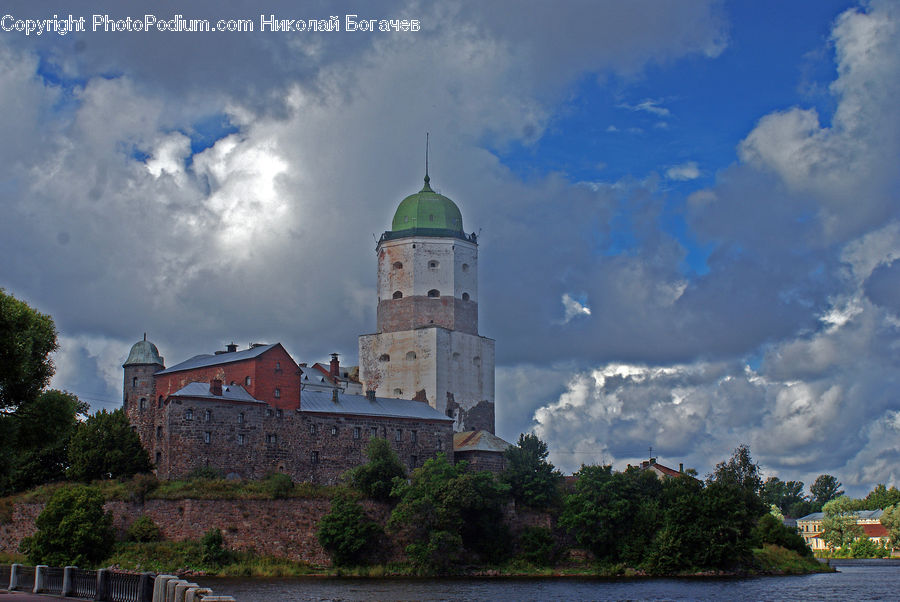 Architecture, Castle, Fort, Bell Tower, Clock Tower, Tower, Bush