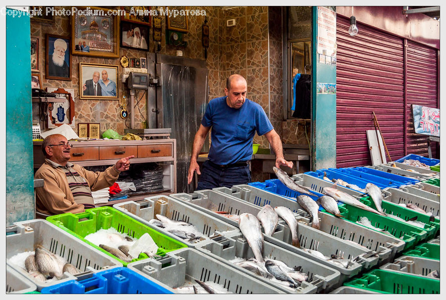 People, Person, Human, Food, Seafood, Bazaar, Market