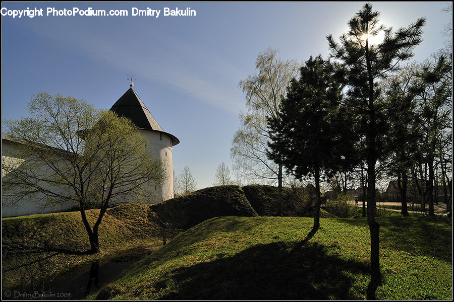Grassland, Mound, Building, Cottage, Housing, Architecture, Bell Tower
