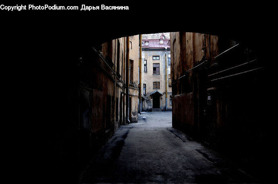Alley, Alleyway, Road, Street, Town, Cabin, Hut
