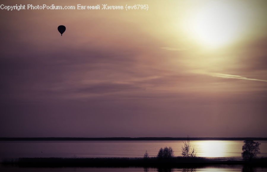 Hot Air Balloon, Outdoors, Sea, Water, Leisure Activities, Landscape, Nature