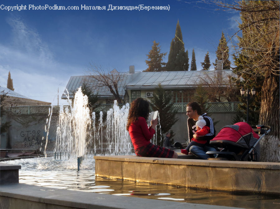 People, Person, Human, Boat, Dinghy, Leisure Activities, Fountain