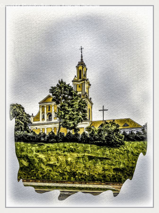 Architecture, Cathedral, Church, Worship, Bench, Collage, Poster