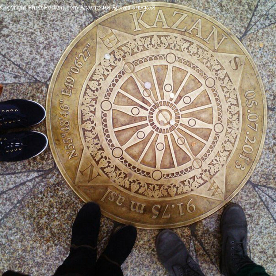 Coin, Money, Compass, Bowl, Footwear, Shoe