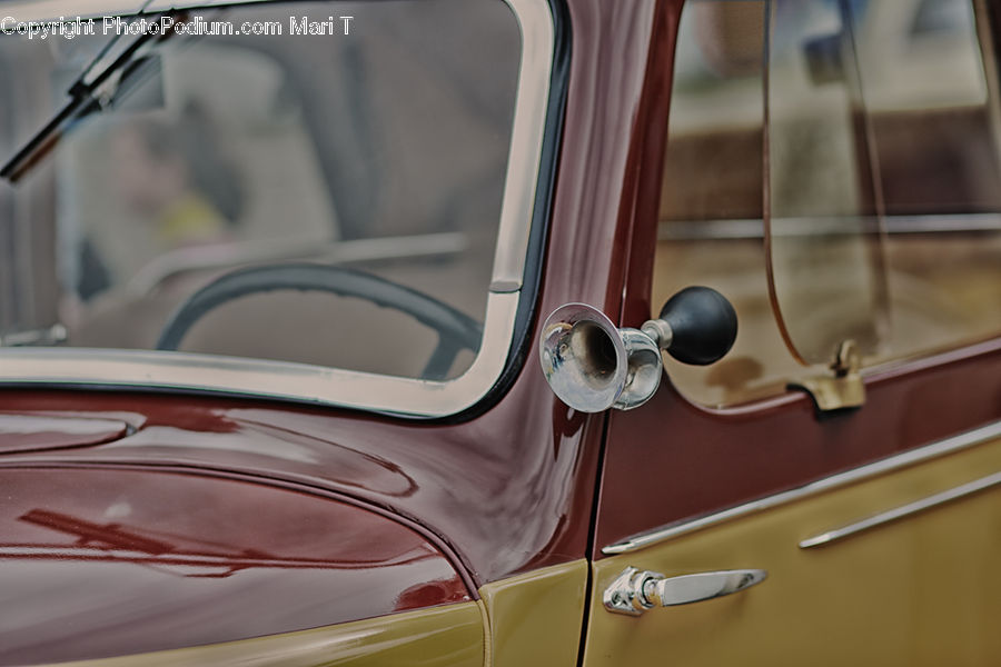 Caravan, Van, Vehicle, Glasses, Goggles, Hardwood, Wood