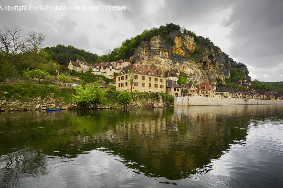 Outdoors, Ripple, Water, Architecture, Castle, Fort, Pond