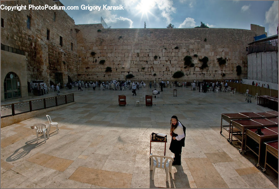 People, Person, Human, Bench, Ancient Egypt, Castle, Fort