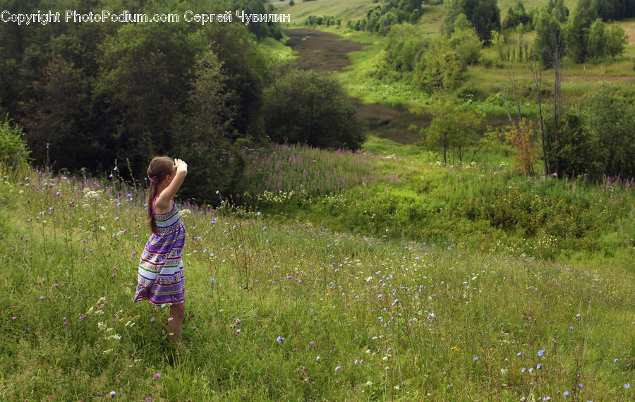 People, Person, Human, Field, Grass, Grassland, Land