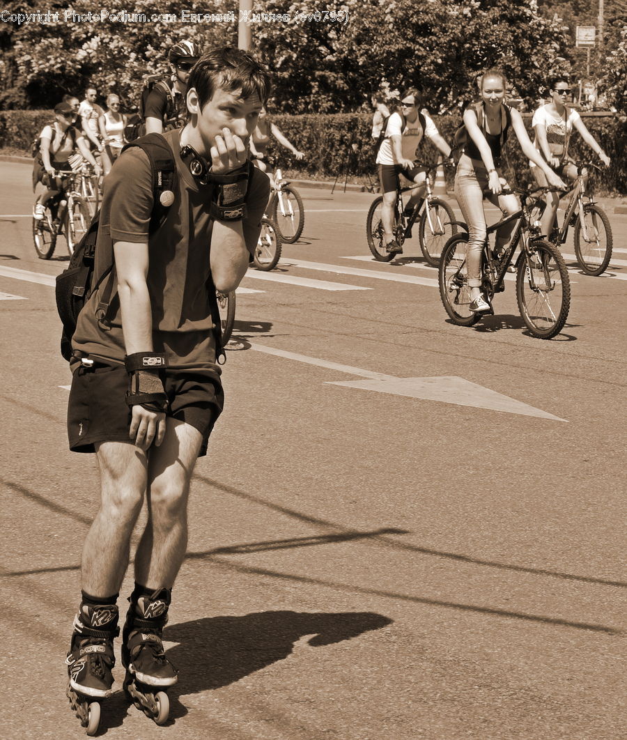 People, Person, Human, Bicycle, Bike, Cyclist, Fireman