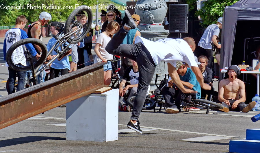 People, Person, Human, Bicycle, Bike, Vehicle, Brass Section