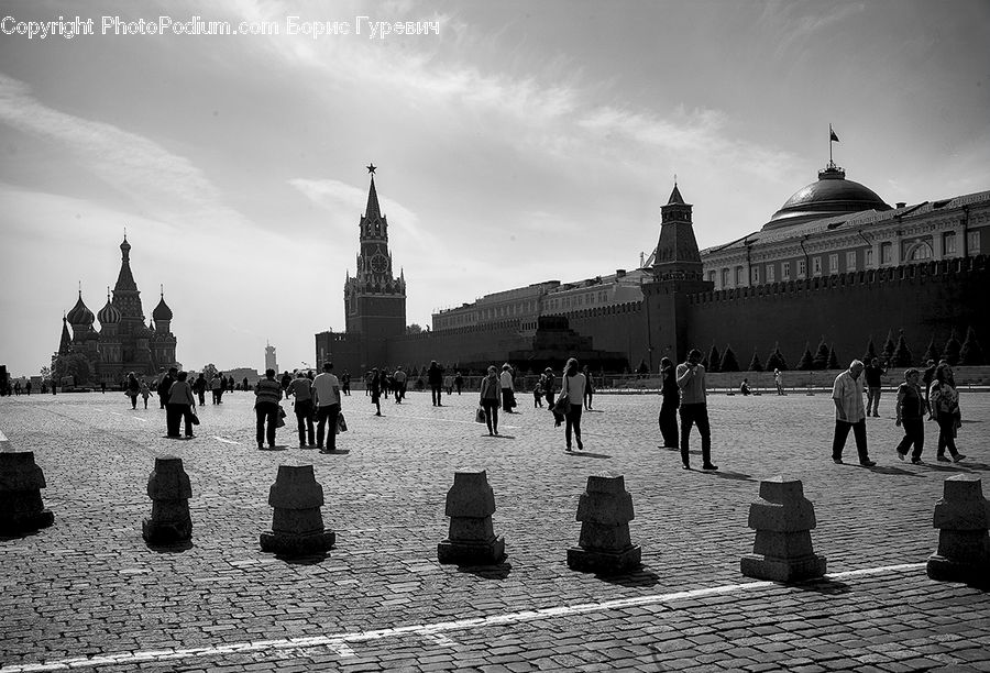Architecture, Downtown, Plaza, Town Square, Cathedral, Church, Worship