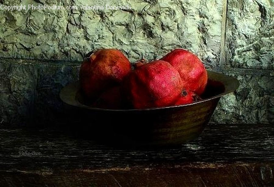 Fruit, Pomegranate, Plant, Potted Plant, Apple, Forest, Grove