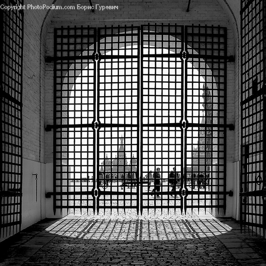 Prison, Arch, Vault Ceiling, Alley, Alleyway, Road, Street