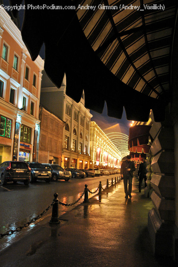 Car, Suv, Vehicle, Architecture, Downtown, Plaza, Town Square