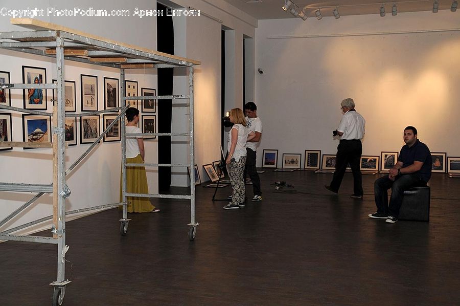 People, Person, Human, Art, Art Gallery, Shelf, Chair