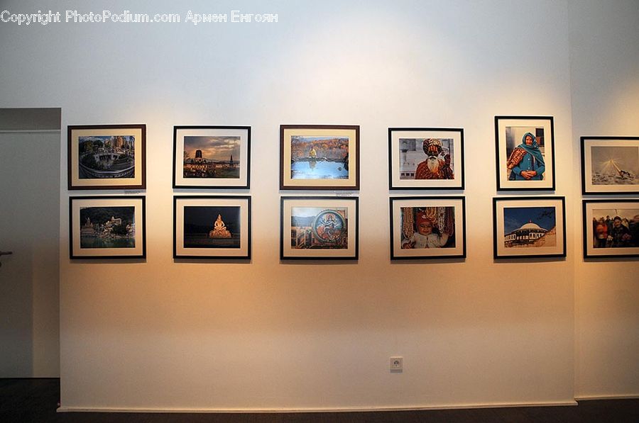 Art, Art Gallery, Fireplace, Hearth, Painting, Modern Art, Monitor