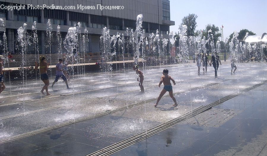 People, Person, Human, Exercise, Fitness, Jogging, Fountain
