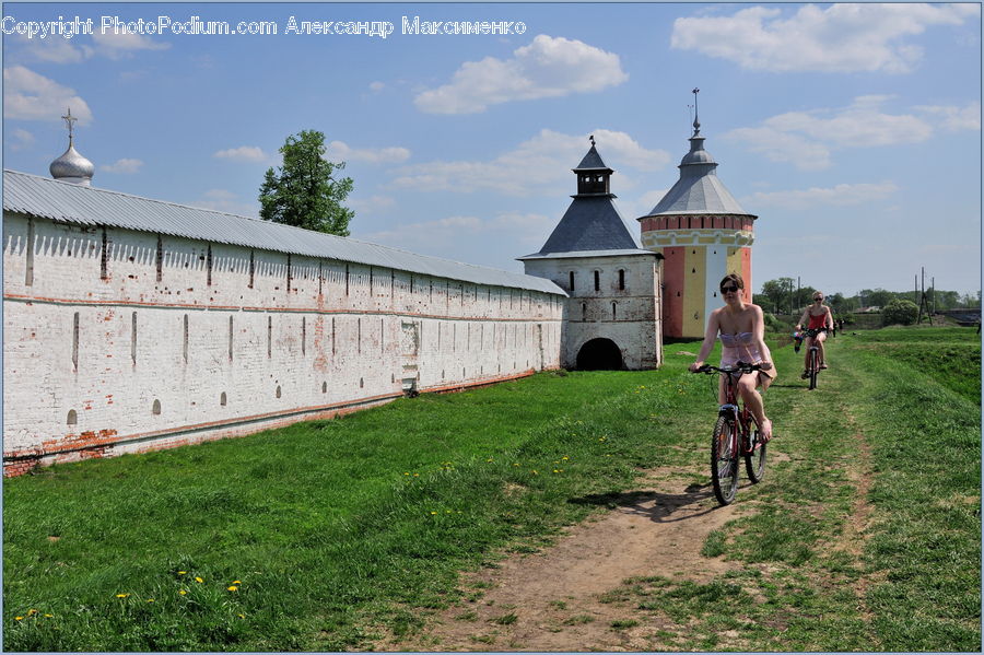 Dirt Road, Gravel, Road, Architecture, Housing, Monastery, Castle