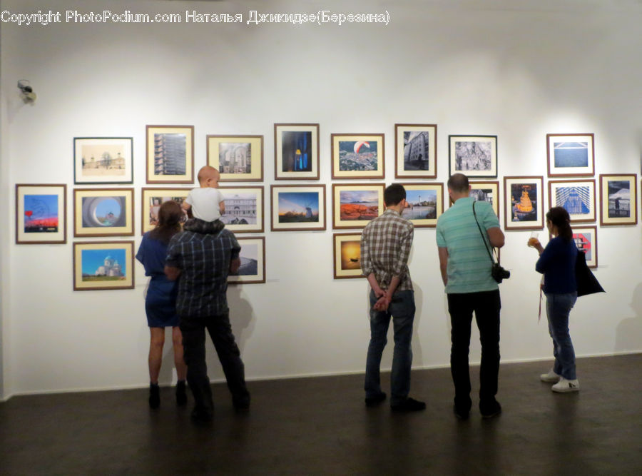 People, Person, Human, Art, Art Gallery, Plaid, Apparel