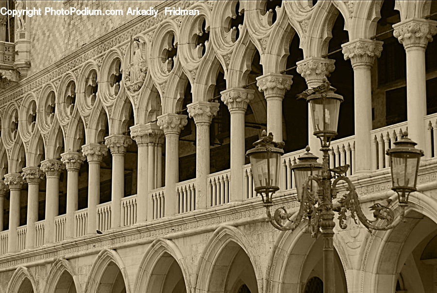 Column, Pillar, Architecture, Court, Arch, Cross, Patio