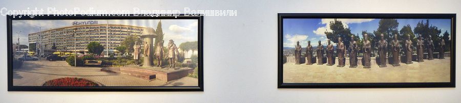 Collage, Poster, Art, City, Downtown, Urban, Campus