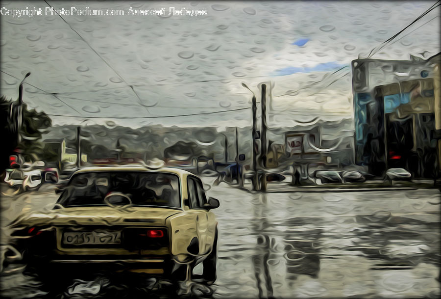 Paper, Automobile, Car, Race Car, Sports Car, Vehicle, Art