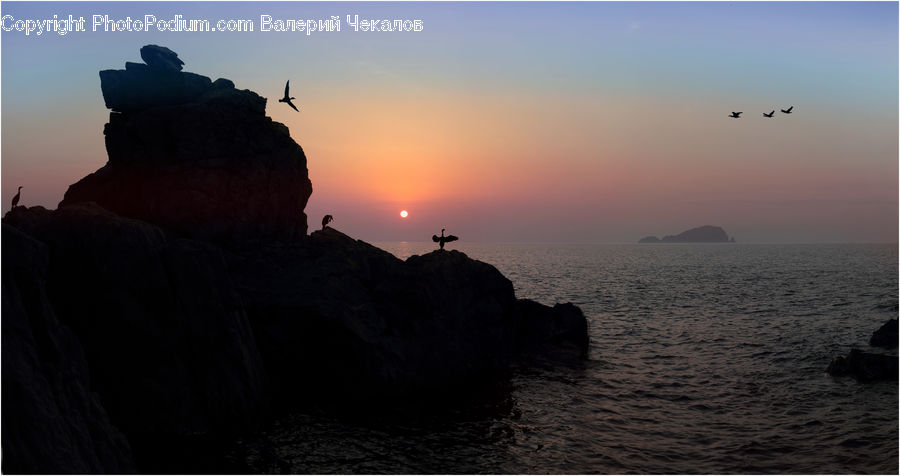 Dawn, Dusk, Red Sky, Sky, Sunrise, Sunset, Landscape