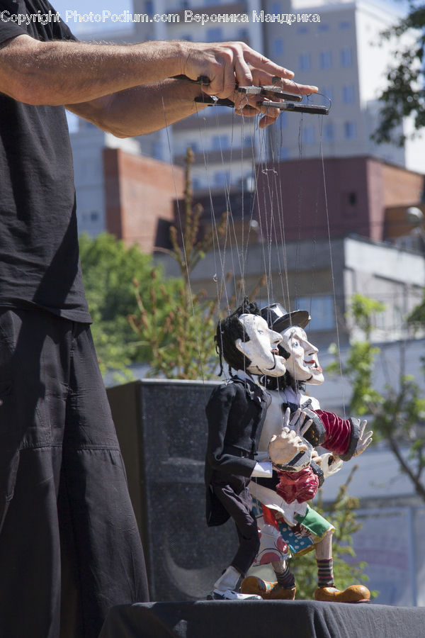 People, Person, Human, Plant, Potted Plant, Figurine, Carnival