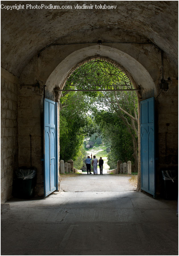 Alley, Alleyway, Road, Street, Town, Arch, Gate