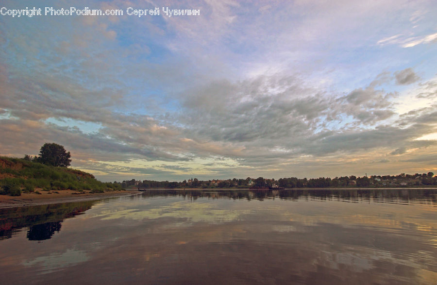 Land, Marsh, Outdoors, Swamp, Water, River, Dawn