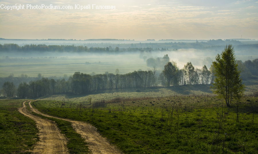 Dirt Road, Gravel, Road, Dawn, Dusk, Sky, Sunrise