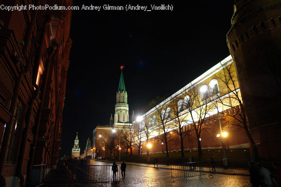 Night, Outdoors, Architecture, Bell Tower, Clock Tower, Tower, Parliament
