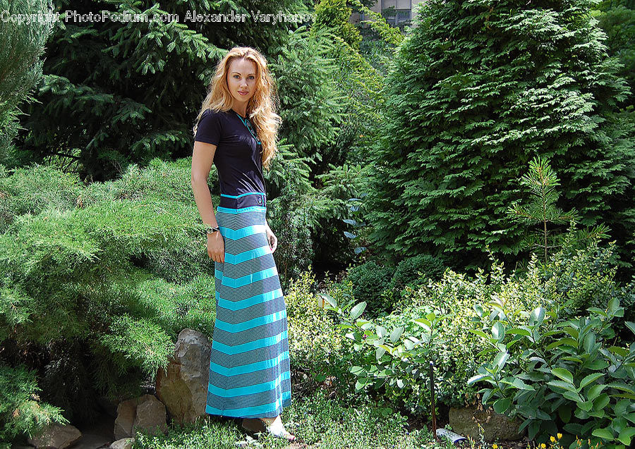 Human, People, Person, Plant, Potted Plant, Clothing, Dress
