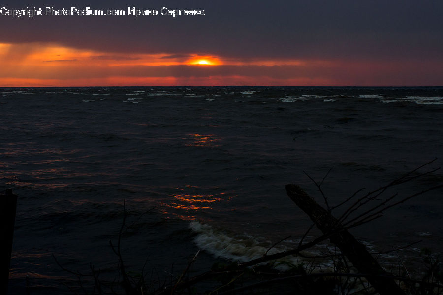 Dawn, Dusk, Sky, Sunrise, Sunset, Red Sky, Outdoors