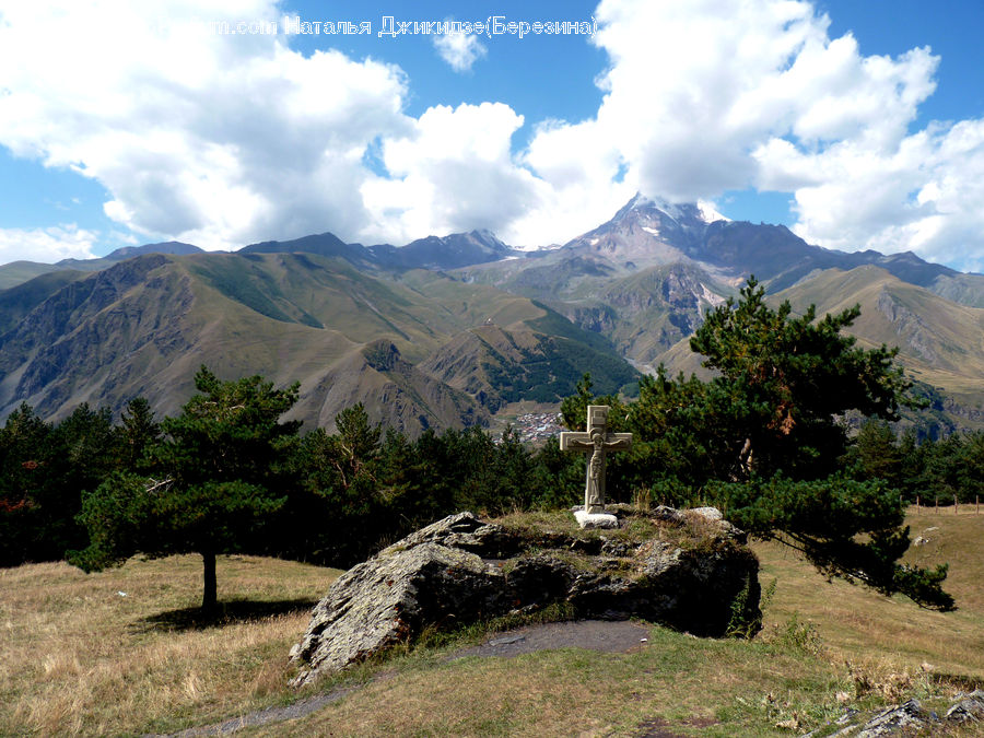 Outdoors, Pond, Water, Wilderness, Crest, Mountain, Peak