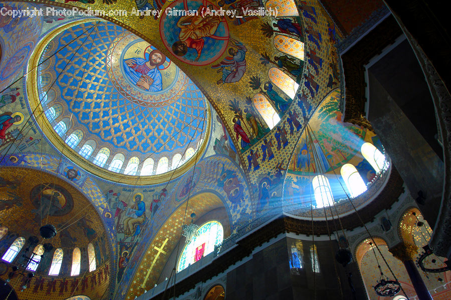 Architecture, Dome, Mosque, Worship, Art, Carpet, Tapestry