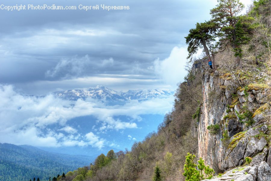 Cliff, Outdoors, Crest, Mountain, Peak, Arctic, Glacier