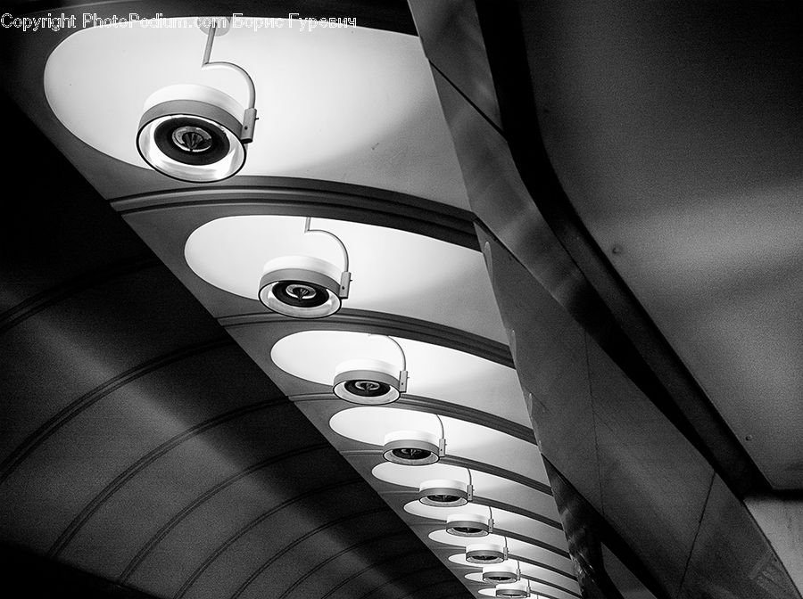 Spiral, Banister, Handrail, Staircase, Lighting, City, Downtown