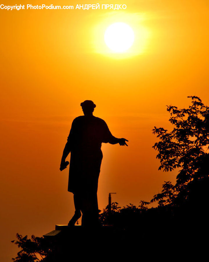 People, Person, Human, Silhouette, Dusk, Outdoors, Sky
