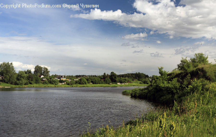 Outdoors, River, Water, Cloud, Cumulus, Sky, Landscape