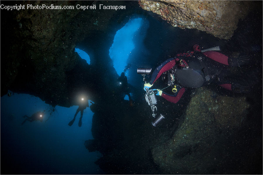 Diver, Diving, Person, Water, Sport, Coral Reef, Outdoors
