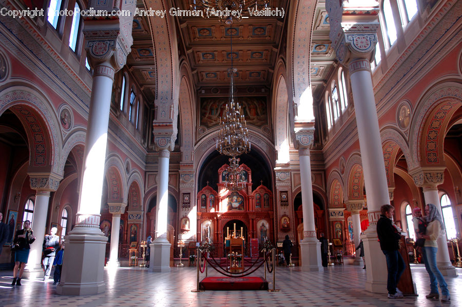 Aisle, Corridor, Architecture, Dome, Mosque, Worship, Church