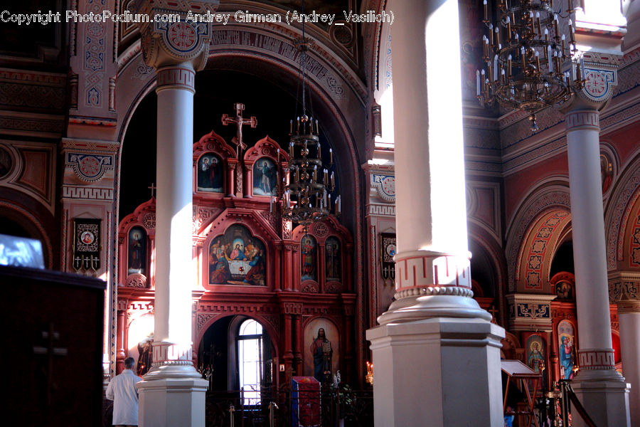 Aisle, Corridor, Architecture, Church, Worship, Column, Pillar