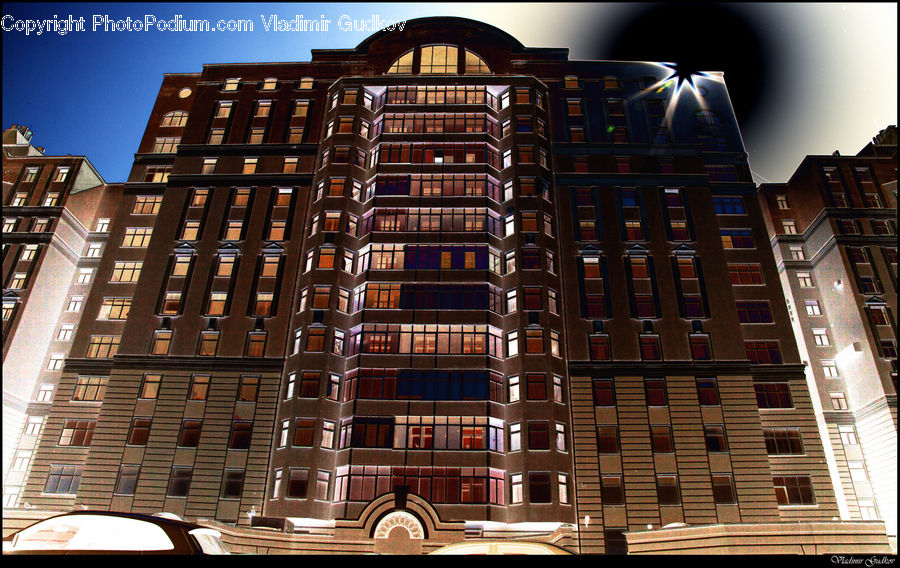 Building, Housing, Apartment Building, High Rise, Brick, City, Downtown