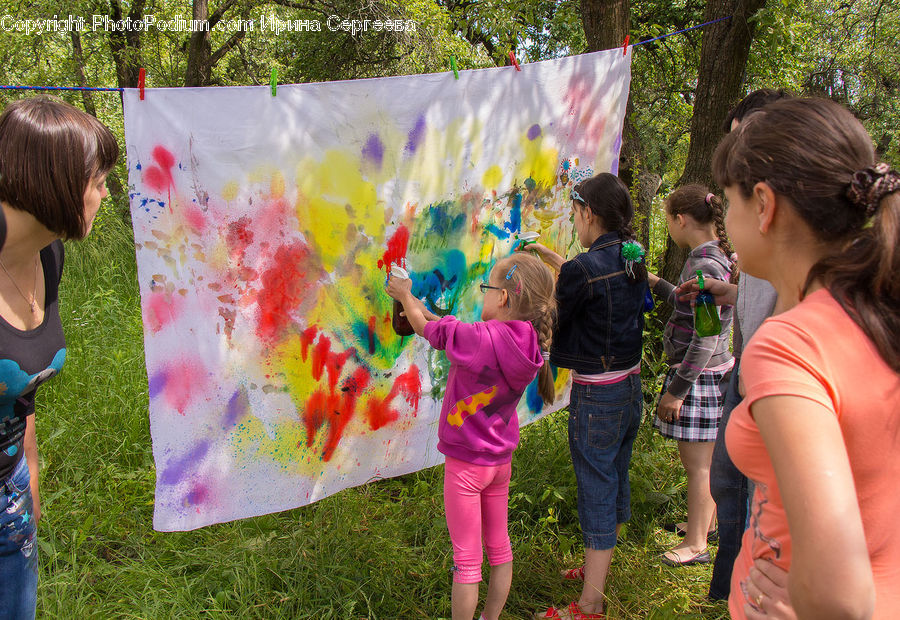 People, Person, Human, Dye, Paint Container, Art, Backyard