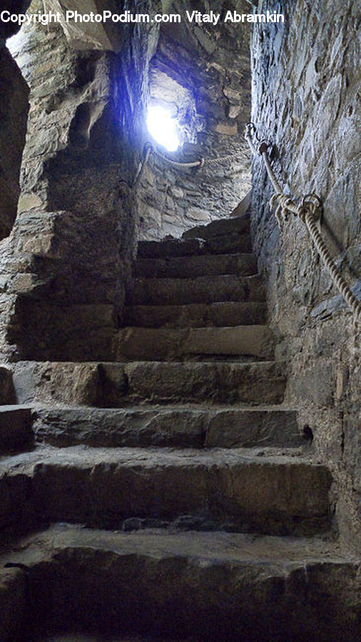 Hole, Crypt, Dungeon, Rock
