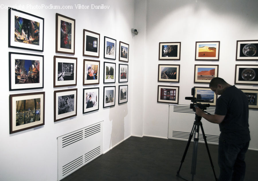 Art, Art Gallery, People, Person, Human, Tripod, Entertainment Center