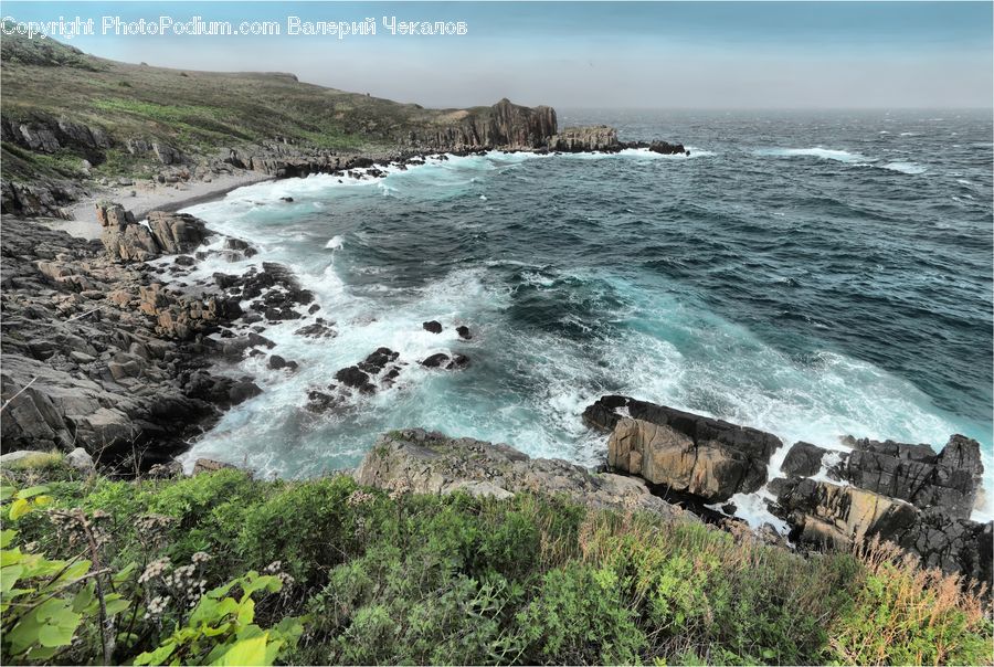 Coast, Outdoors, Sea, Water, Promontory, Ocean, Blossom